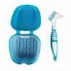 Wudaizhi Denture Bath Box Organizer Dental False Teeth Storage Box with Hanging Net Container Cleaning Teeth Cases Artificial Tooth Boxes view 1