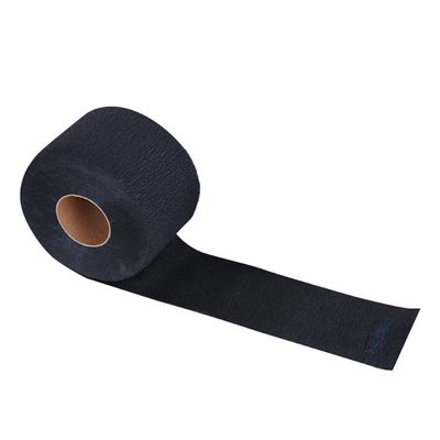 1 Roll Black Barber Neck Strips Disposable Barber Scarf Paper Hairdressing Stretchy Neck Paper Wrap Band for Haircutting Salon Accessories