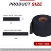 1 Roll Black Barber Neck Strips Disposable Barber Scarf Paper Hairdressing Stretchy Neck Paper Wrap Band for Haircutting Salon Accessories view 2