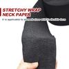 1 Roll Black Barber Neck Strips Disposable Barber Scarf Paper Hairdressing Stretchy Neck Paper Wrap Band for Haircutting Salon Accessories view 3