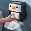 Mgiahekc Wall Mounted Facial Tissue Box Holder, Household Multifunctional Double-Layer Tissue Box, Cute Animal Shape, Suitable for Roll Paper And Various Facial Tissues,panda view 2