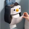 Mgiahekc Wall Mounted Facial Tissue Box Holder, Household Multifunctional Double-Layer Tissue Box, Cute Animal Shape, Suitable for Roll Paper And Various Facial Tissues,panda view 4