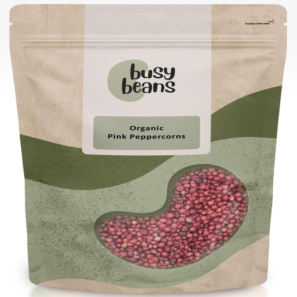 Organic Pink Peppercorns - Certified Organic - by Busy Beans Organic (5kg)