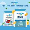 Health4All Kids Iron 120 Chewable Tablets 4 Months Supply, Vegan Sugar-Free Iron Supplement for Children 4+ Supports Learning, Growth & Immune System, Natural Orange Flavour, Made in UK (not Gummies) view 2