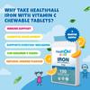 Health4All Kids Iron 120 Chewable Tablets 4 Months Supply, Vegan Sugar-Free Iron Supplement for Children 4+ Supports Learning, Growth & Immune System, Natural Orange Flavour, Made in UK (not Gummies) view 3