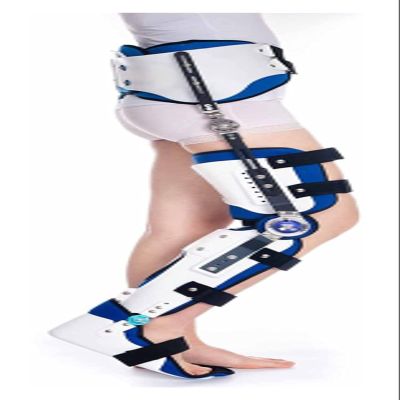 Adjustable Ankle And Foot Orthosis Knee Support Orthosis Immobilizer Hinged Hip Knee Support Brace Used For Left And Right Leg 22.7.27 (Color : Left, Size : M)