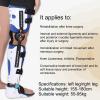 Ankle Foot Fixed Bracket,Knee Ankle Foot Orthosis,Knee Joint Corrector,Achilles Tendon Surgery Ankle Joint Postoperative Care Brace Height and Width Adjustable view 3