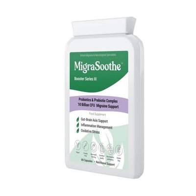 MigraSoothe Booster Probiotic Complex - Probiotic & Prebiotic Complex 10 Billion CFU Migraine Support (60) 2 Month Supply (60)