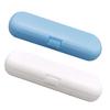 2Pcs Electric Toothbrush Travel Case Portable Travel Holder for Oral-B Philips and so on, Blue & White view 1