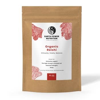 Organic Reishi Extract Powder. 30% beta glucan, 40% polysaccharides. Great for Immunity, Sleep, The high Strung & Stressed-Out.