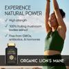 Organic Lions Mane Supplement - 1800mg Lion's Mane Capsules High Strength - Certified Organic by The Soil Association - 30 Capsules - 100% Lion Mane Mushroom Fruiting Bodies Extract - Made in The UK view 2