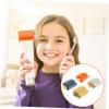 ULTECHNOVO Toothpaste Dispenser Manual Squeezer Clip 4pcs Plastic Toothpaste Squeezing Tool for Bathroom Use Saving White Blue Yellow Orange view 2