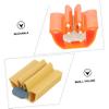 ULTECHNOVO Toothpaste Dispenser Manual Squeezer Clip 4pcs Plastic Toothpaste Squeezing Tool for Bathroom Use Saving White Blue Yellow Orange view 4