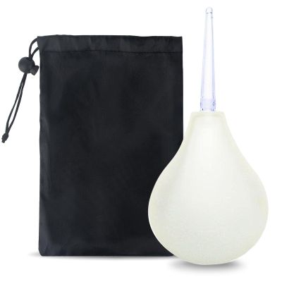 Enema Bulb Douche for Men & Women GWAWG 224 ML Reusable Cleaning Silicone Slim Nozzle Douche, Safe Comfortable Rubber Washing Cleaning Douche Kit