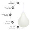 Enema Bulb Douche for Men & Women GWAWG 224 ML Reusable Cleaning Silicone Slim Nozzle Douche, Safe Comfortable Rubber Washing Cleaning Douche Kit view 4