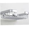 YARNOW 2pcs Space Aluminum Soap Dish Soap Tray Holder Mesh Drainage for Bathroom Silver Rack Storage Stand view 4
