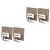 Cabilock 4pcs Wall Broom Mop Organizer Broom Hooks for Wall Mop Hanger for Kitchen and Bathroom Storage view 1