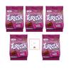 Fry's Turkish Delight Mini Chocolate Bars 105g Pack of 5 - Each pack contains 7 Frys Turkish Delight Mini Bars - Total of 35 Turkish Delight Mini Bars by TGBK - Turkish Delight Gift Box view 1