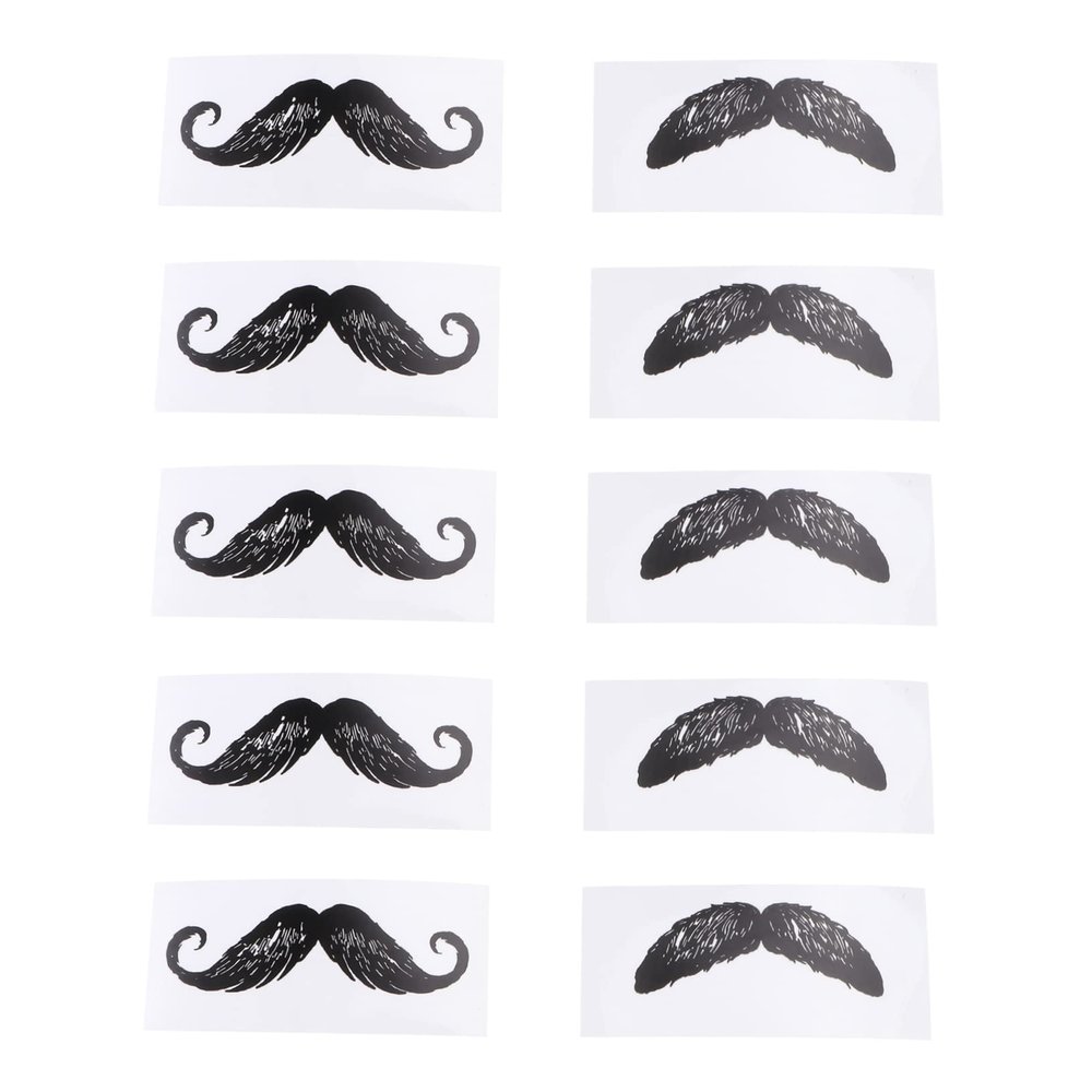 Beatifufu 30pcs Hair Removing Stickers for Beard Styling Mustache Protector Protective Stickers Depilation Accessories for Men