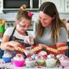 24Pcs Mother's Day Cupcake Topper Happy Mother's Day Cupcake Picks Red Gold Glitter Best Mom Party Cake Decorations Cupcake Toppers Picks for Mother's Birthday Party Supplies view 4