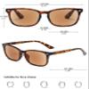 KOOSUFA Classic Reading Sunglasses Blue Light Blocking Sun Readers Eyeglasses UV400 Protection UV Resistant Outdoor Eyewear for Men Women Leopard Brown 3.5 view 2