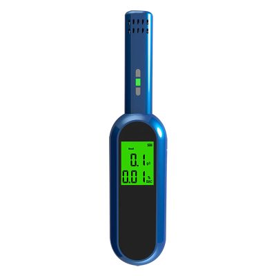 Breadom Expiratory analyzer, alcohol tester, blue portable alcohol expiratory tester with LED display, digital fast, high-precision alcohol detector, expiratory contactless