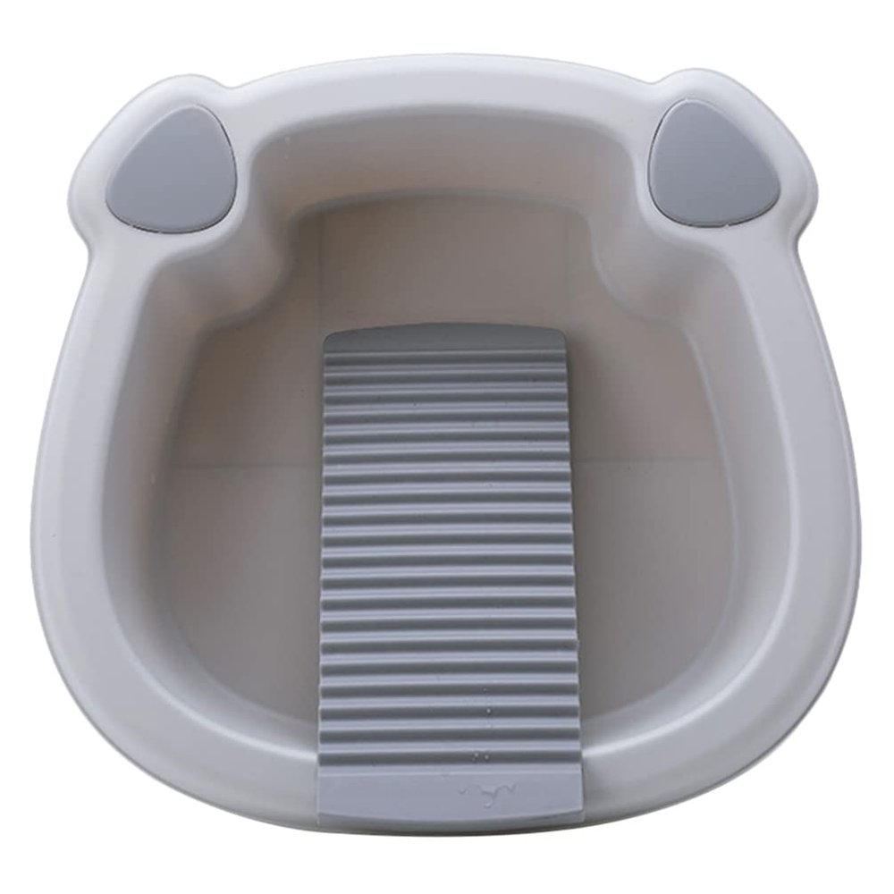 Zerodeko Washboard Laundry Tub Kitchen Dishpan Wash Basin Face Wash Basin Dorm Board for Hand for Laundry Travel Hand for Clothes Bath for Boys and Girls