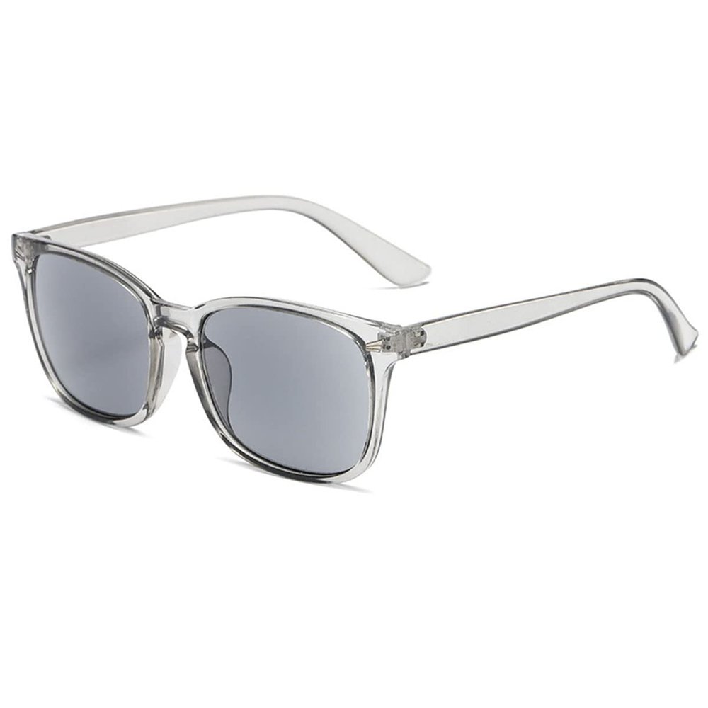 KOOSUFA Classic Reading Sunglasses Blue Light Blocking Sun Readers Eyeglasses UV400 Protection UV Resistant Outdoor Eyewear for Men Women Durchsichtig Grau 3.0