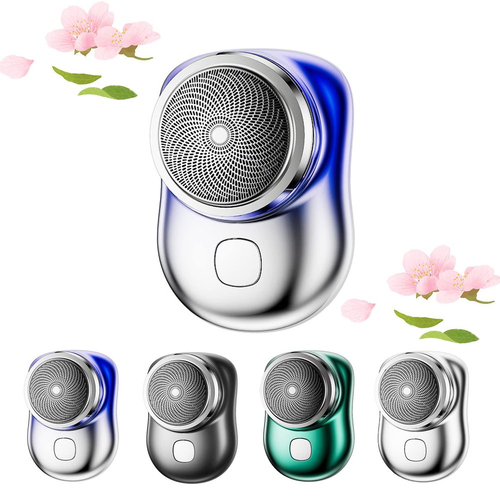 HOPASRISEE Blue Mini Shaver, USB Rechargeable Electric Shaver for Men, Portable Waterproof Shaver for Leg, Armpit, Chest Hair