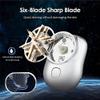 HOPASRISEE Blue Mini Shaver, USB Rechargeable Electric Shaver for Men, Portable Waterproof Shaver for Leg, Armpit, Chest Hair view 3