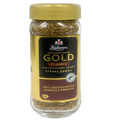 Bellarom Instant Coffee GOLD Classic Freeze-dried in Glass Bottle - 1 Pack of 100g