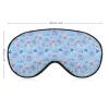 Ballet Girl and Flower Pattern Weighted Eye Mask Sleep Blindfold Adjustable Head Straps Eye Cover view 2