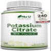 Potassium Supplement High Strength 1550mg & Vitamin C - 240 Vegan Tablets - 4 Month Supply - Potassium Citrate for Natural Electrolytes Support - Made in The UK - Nu U Nutrition view 1
