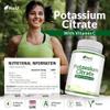 Potassium Supplement High Strength 1550mg & Vitamin C - 240 Vegan Tablets - 4 Month Supply - Potassium Citrate for Natural Electrolytes Support - Made in The UK - Nu U Nutrition view 2