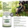 Potassium Supplement High Strength 1550mg & Vitamin C - 240 Vegan Tablets - 4 Month Supply - Potassium Citrate for Natural Electrolytes Support - Made in The UK - Nu U Nutrition view 3