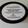 lemon and honey natural shaving soap, handmade in a tin. Suitable for alll skin types made frm olive oil, cruelty free ecofriendly view 1