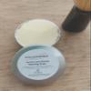 lemon and honey natural shaving soap, handmade in a tin. Suitable for alll skin types made frm olive oil, cruelty free ecofriendly view 2