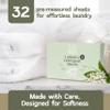 Simple Living Eco, Laundry Washing Detergent Sheets, Simplify Your Washing With Our Compact Laundry Sheets, Eco Washing, Non Bio & Skin-Friendly, (32 Sheet Pack, Spring Fresh) 1 Pack view 4