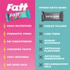 Fatt Keto Bars - Caramel & Sea Salt - 4 x 30g - 2g Carbs - 100% Natural - Low Carb, Low Sugar, High Prebiotic Fibre, Vegan & Sweetener Free - FattBar view 3