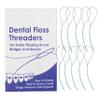 Floss Threaders x 50 ~ Dental Floss Holders for Cleaning Between Orthodontic Braces & Bridges view 1