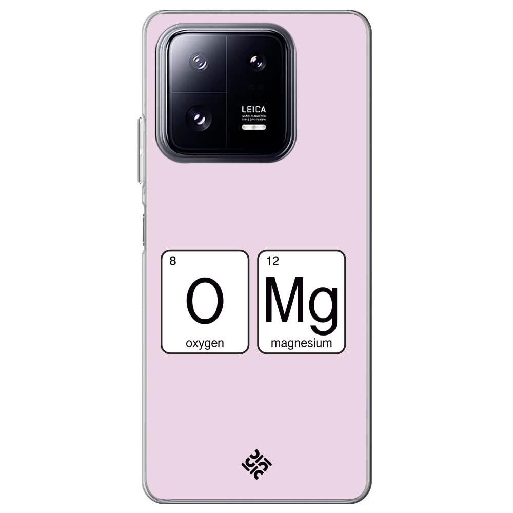 Movilshop Case for [Xiaomi 13 Pro] Cool Phrases [Oxygen + Magnesium  GMO] Flexible Transparent Silicone Case Cover Gel for Smartphone.