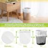 10L Bin Liners Drawstring bin bags with Tie Handle,Small Bin Bags for Bathroom pedal Bin,Office Waste Paper Bin(60 Liners, White) view 4