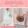 AOSULI Small Bin Bags 3-5l Bin Liners Pedal Clear Plastic Waste Bags with Tie Handle 108 Counts White Trash Bags Mini Garbage Bags for Bathroom,Toilet,Bedroom,Office Fit 3-6L Rubbish Bin view 4