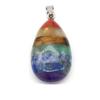 GROWWISH Natural 7 Chakra Healing Crystals Stones Series Spiritual Energy Thumb Stone Ball Wand Heart Moon Angel Pendant Pyramid Ornament-Type 22 view 1