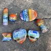 GROWWISH Natural 7 Chakra Healing Crystals Stones Series Spiritual Energy Thumb Stone Ball Wand Heart Moon Angel Pendant Pyramid Ornament-Type 22 view 2