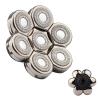 7 Head Electric Shaver Heads, Waterproof Replacement Heads Electric Razor Shaver Head for Men, Wet and Dry Shaver Blade Heads, Silver view 1