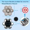 7 Head Electric Shaver Heads, Waterproof Replacement Heads Electric Razor Shaver Head for Men, Wet and Dry Shaver Blade Heads, Silver view 4