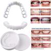 2 Pairs Instant Veneers Dentures, Cosmetic Teeth Clip in Veneers Teeth for Upper and Lower, Temporary False Teeth, Veneers Teeth for Men Women Adult view 2