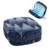 Sanitary Napkin Storage Bag, Period Kit Bag for School, Menstrual Cup Pouch, Sanitary Napkin Pads Organiser Bag, Trees view 1
