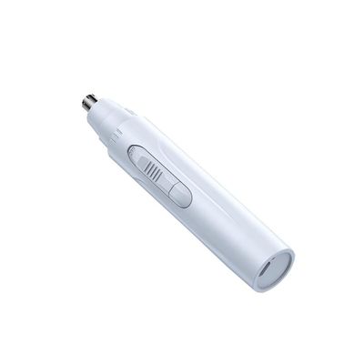 Electric Nose Hair Trimmer Men's Nose Shaving Magic Tool Women's Nose Hair Cleaning and Charging (Color : White)